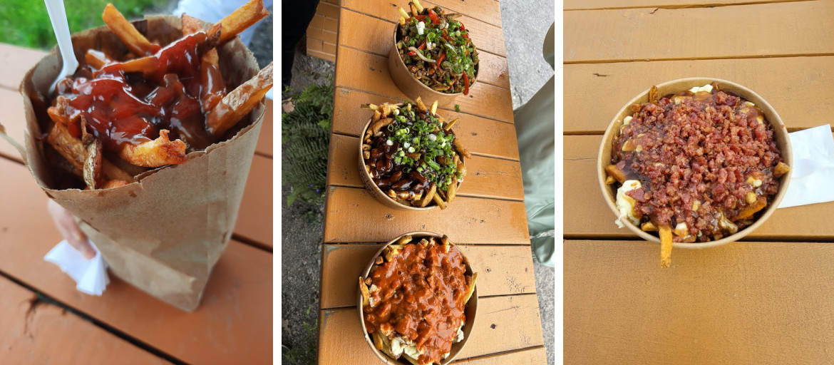 Three poutine variations